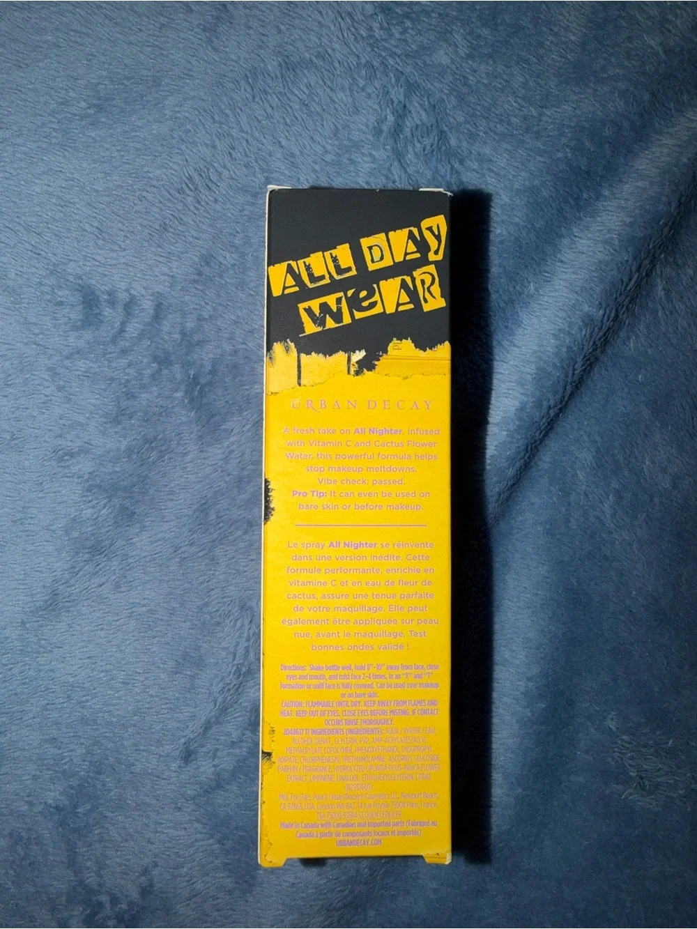 Urban Decay All Nighter Setting Spray in Bright Yellow